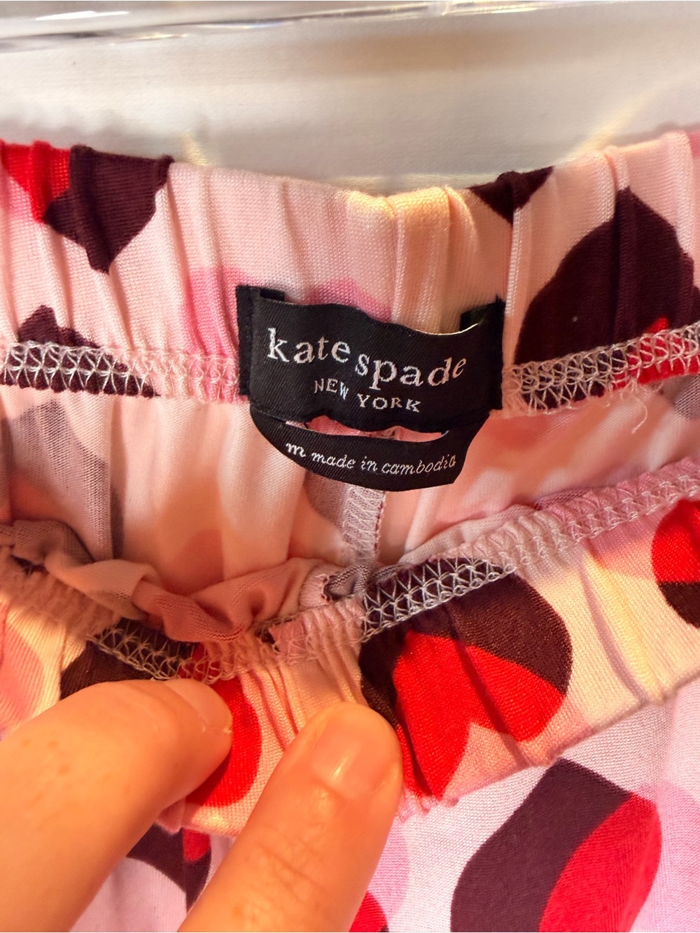 kate spade Pink Heart-Print Two-Piece Pajama Set - Picture 7 of 8